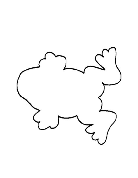 Frog Outline Template Clipart Best