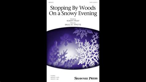 Stopping By Woods On A Snowy Evening Satb Choir Music By Bruce W