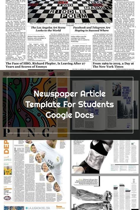 Funny newspaper generator with your own picture. Newspaper Article Template For Students Google Docs in ...