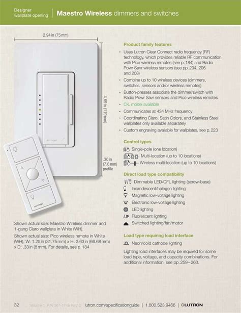 Lutron Maestro Fan Control And Light Dimmer Manual