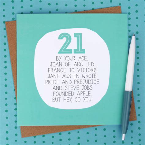 By Your Age Funny 21st Birthday Card By Paper Plane