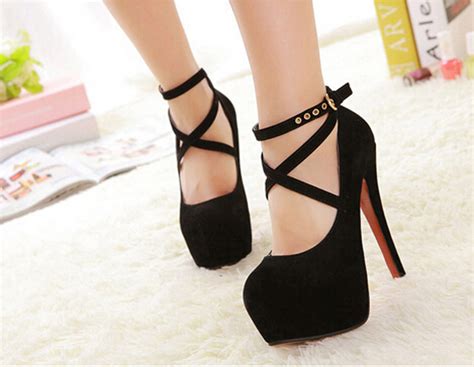 Sexy Women Extreme Heels Platform Ankle Strap High Heel Shoes Lace Up Stilettos On Luulla