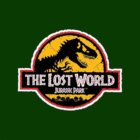 Jurassic Park The Lost World White Outline Logo Mens T Shirt Fruugo Us