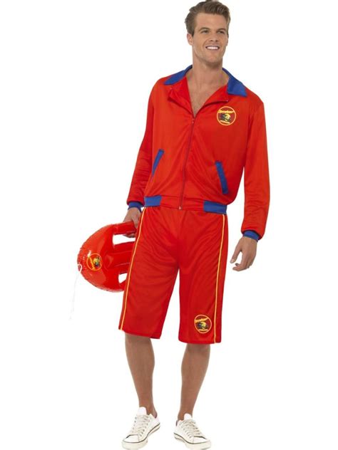 Baywatch Beach Mens Lifeguard Costume Costume Wonderland