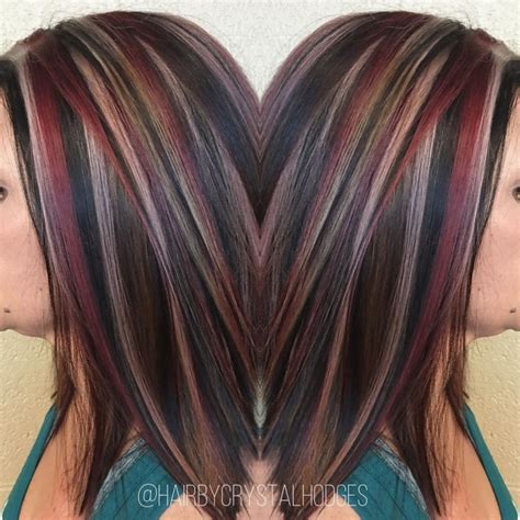 Well, that's good because we've put together a list of 35 brilliant dark purple and red highlights. Unbelievable Red Blonde Highlights Dark Brown Hair With ...