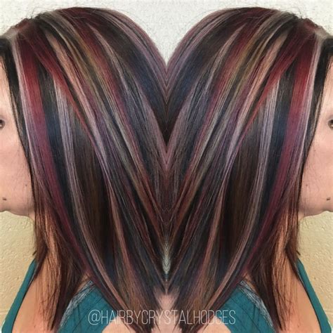 Well, that's good because we've put together a list of 35 brilliant dark purple and red highlights. Unbelievable Red Blonde Highlights Dark Brown Hair With ...