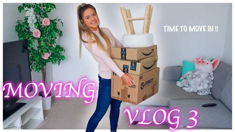 Moving Vlog 3 Moving In To Our New House Youtube