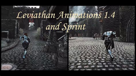 Skyrim SE LE Leviathan Animations Idle Walk And Run 1 4 Sprint
