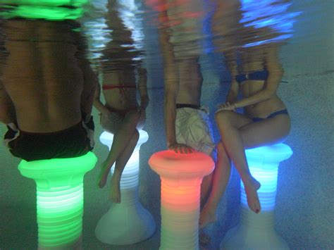 Multi Color Led Pool Stool Free Shipping The Pool Stool By Envy Pool Products Llc