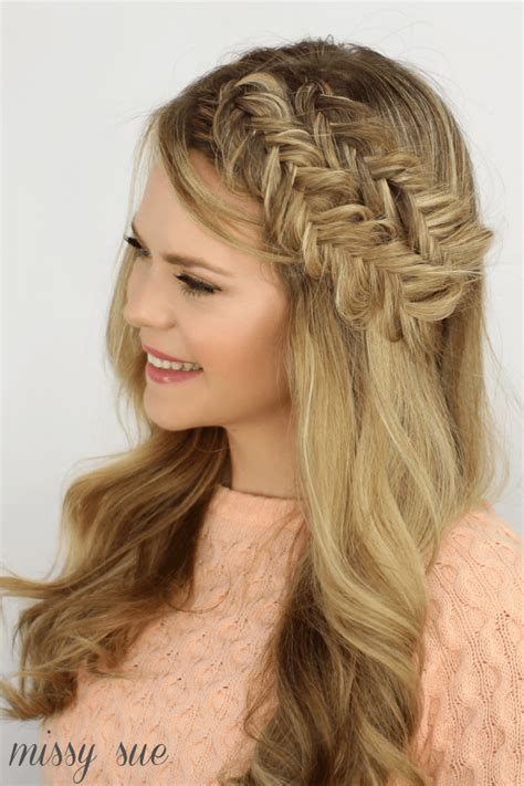 The waterfall braid has been creating ripples around the world. Double Fishtail Headband Braids