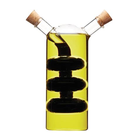 Italian Glass Dual Oil And Vinegar Bottle 300ml100ml Noble Express