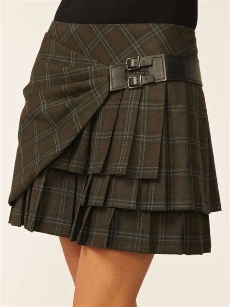 Plaid Pleated Skirt By L A M B At Gilt Plaid Pleated Skirt Skirts