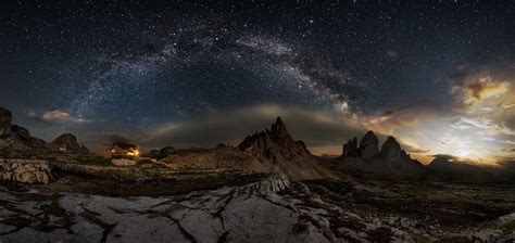 1228112 Full Hd Milky Way In The Dolomites Mocah Hd Wallpapers