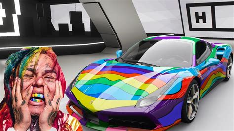 6ix9ine Car Ferrari 488 Gtb Rainbow Forza Horizon 4 Youtube