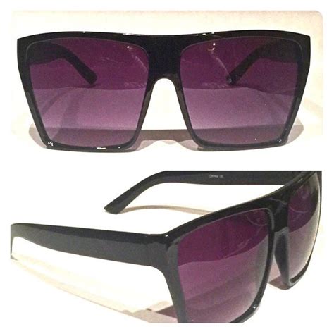 Black Oversized Squares Sunglasses Accessories Black Sunglasses