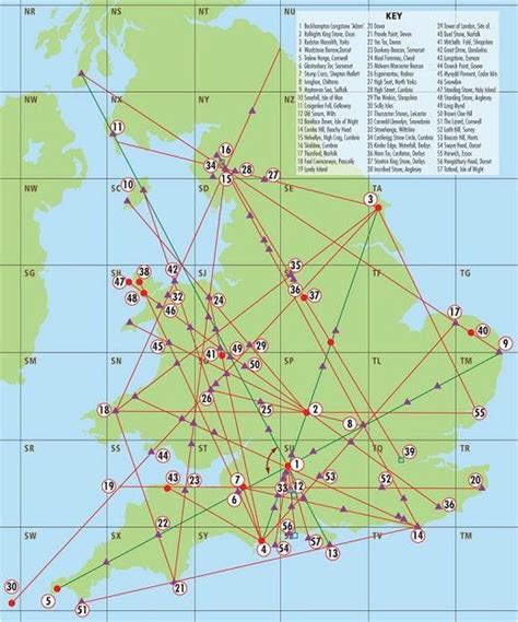 Map Of Ley Lines In England Secretmuseum