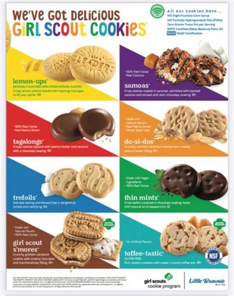 2021 GIRL SCOUT COOKIES 6 BOXES LITTLE BROWNIE BAKERS DIRECT FACTORY ...