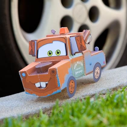 Sasaki Time: Craft Time: Tow Mater 3D Papercraft