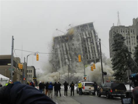 Flint S Long Empty Genesee Towers Imploded Michigan Radio