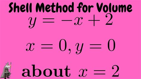 Shell Method Volume Of Solid Y X 2 X 0 Y 0 About X 2