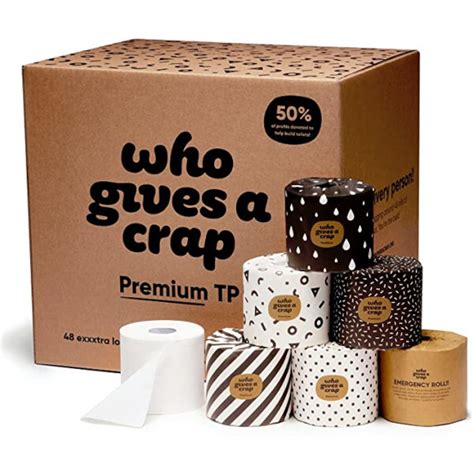Who Gives A Crap Premium 100 Bamboo Toilet Paper 48 Double Length Rolls