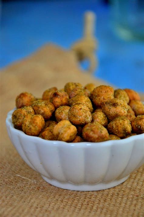 Easy Healthy Snack Recipe Spicy Roasted Wasabi Chickpeas Glamour