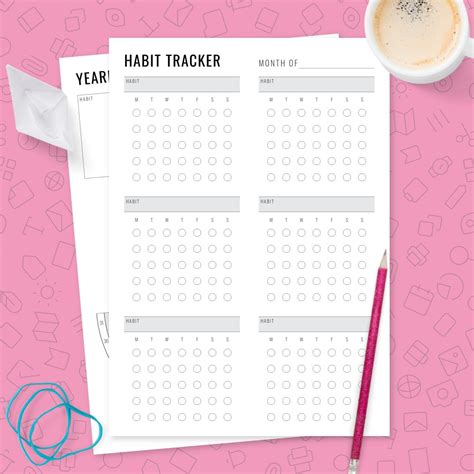 30 Days Habit Tracker Template Template Printable Pdf