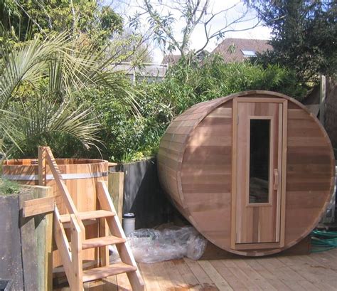 Create A Spa In Your Own Backyard With These Beautiful Cedar Barrel Sauna And Hot Tub Live