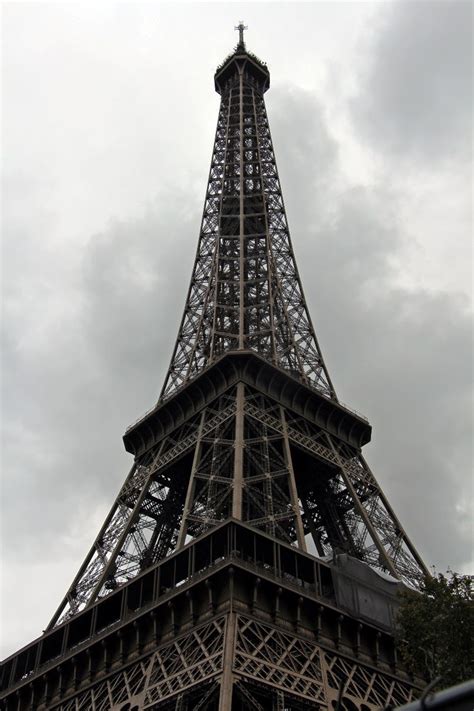 The Viewing Deck Paris City Tour 1st Part Lattice Stairs Of Eiffel Tower