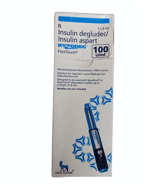 Ryzodeg Insulin Degludec Insulin Aspart 80 Iuml 100uml At Rs 1750