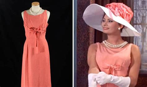 Sophia Lorens Iconic Pink Silk Dress From The Millionairess Set To