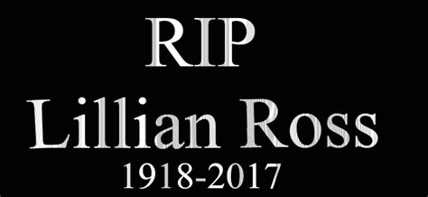 Rip Lillian Ross 1918 2017 By Earwaxkid On Deviantart