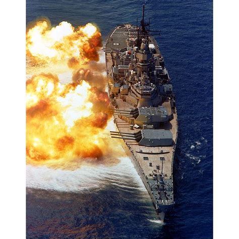 A Battleship Firing Broadside Salvos The Most Fearsome Artillery