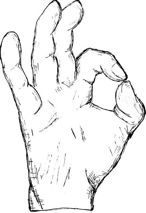 Hand Drawn Hand Gestures Vector Eps Svg Png Transparent Onlygfx Com