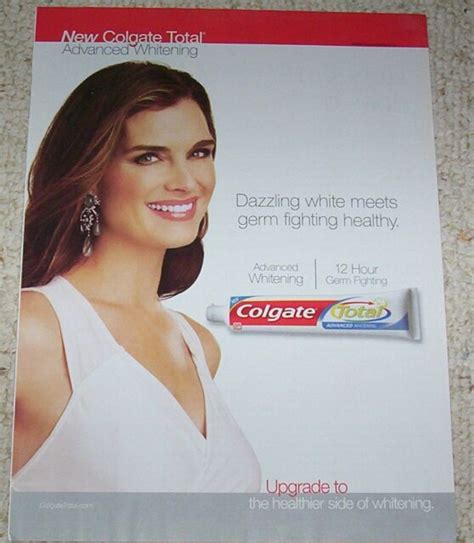 2008 Ad Page Brooke Shields For Colgate Toothpaste Smile Print