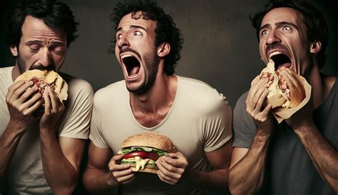 Men Crying Together With Cheeseburgers By David Futrelle