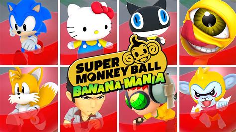 All Characters In Super Monkey Ball Banana Mania How To Unlock Them