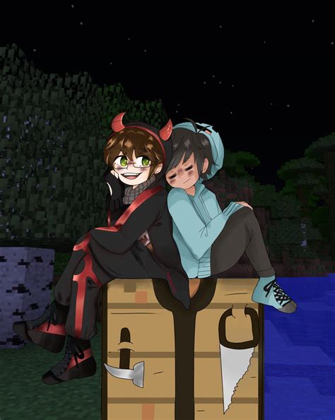 Perfect screen background display for desktop, iphone, pc, laptop, computer. Get off the Crafting Table! in 2020 | Dream team, Minecraft fan art, Cute art