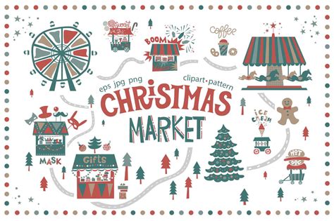 Christmas Market Graphic Set By Maru Art Thehungryjpeg