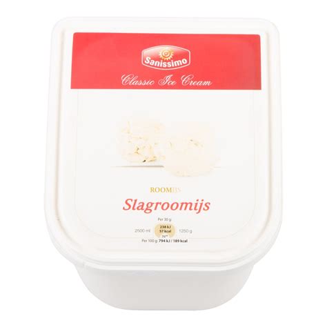 Sanissimo Slagroom Ijs Bak 2 5 Liter Sligro Nl