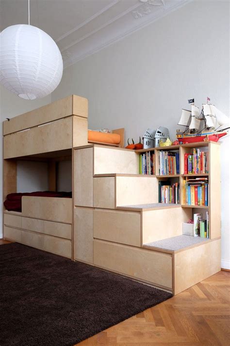 Kinderzimmermobel etagenbett stockbett mit treppe und stauraum sperrholz. Kinderzimmermöbel Etagenbett Stockbett Mit Treppe Und ...