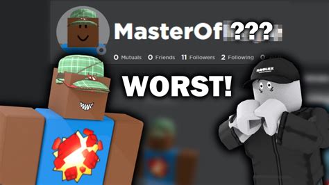 The Most Inappropriate Username On Roblox Youtube
