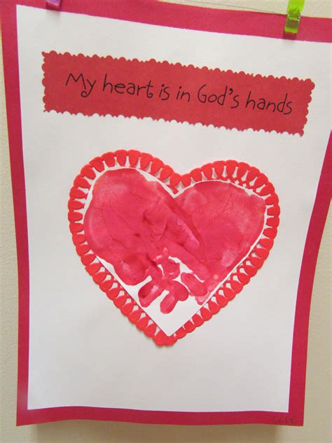 February Handprint Valentine Day Crafts Preschool Valentines