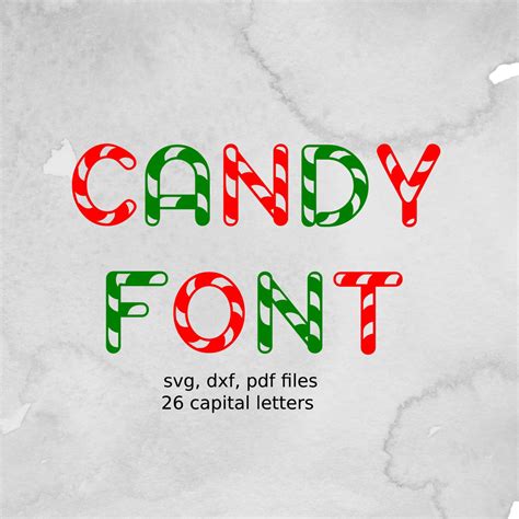 Candy Font Files Vector Design For Cutting Machines