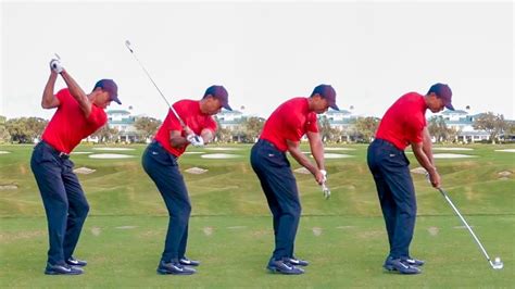 Tiger Woods Golf Swing Iron Swing Sequence Full Speed Slow Motion