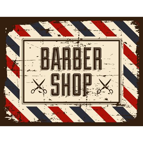 Barbería Signo Retro 661707 Vector En Vecteezy