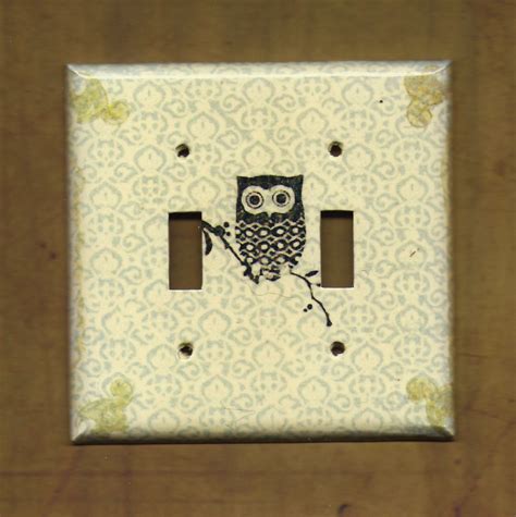 Vintage Owl Switchplate Cover Etsy Switch Plate Covers Vintage Owl