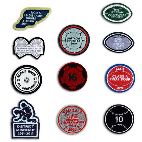 Double Felt Sports Patch With Embroidery Award Letters