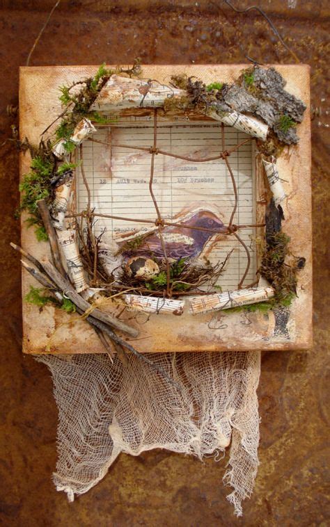 Bird Caged Altered Art Altered Art Mixed Media Artwork Art