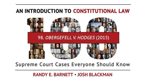 Obergefell V Hodges 2015 An Introduction To Constitutional Law